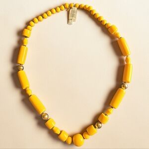 Kate Spade Marina Bay Yellow and Gold Beaded Necklace